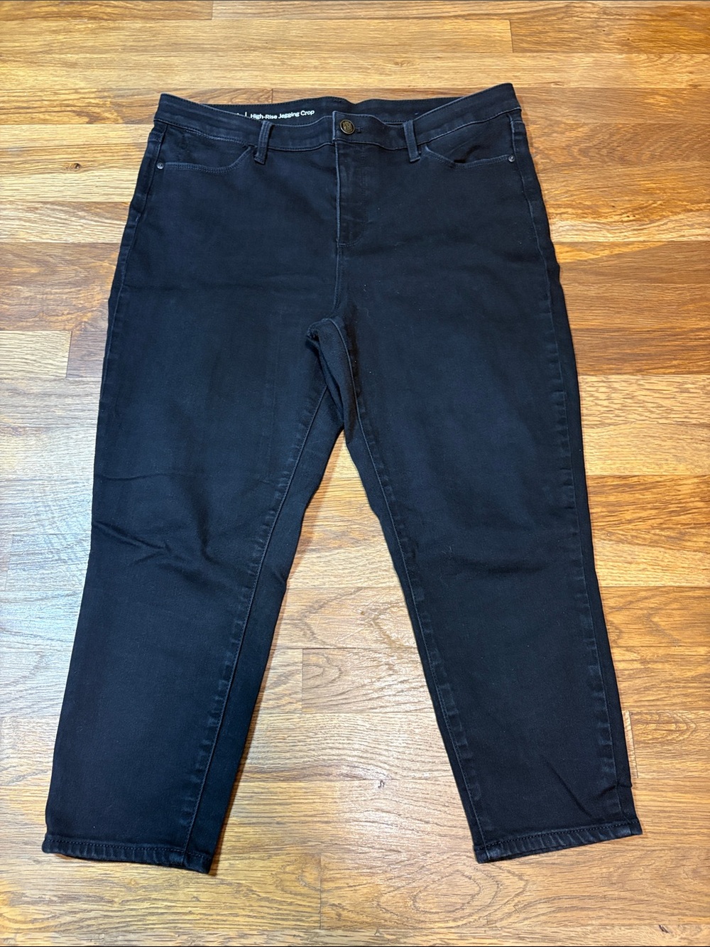 Talbots Black high rise jegging crop jeans